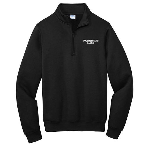 Fleece Quarter-Zip Pullover Sweatshirt -- Jet Black