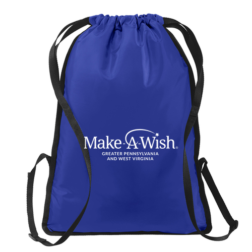 Zip-It Cinch Backpack -- True Royal / Black