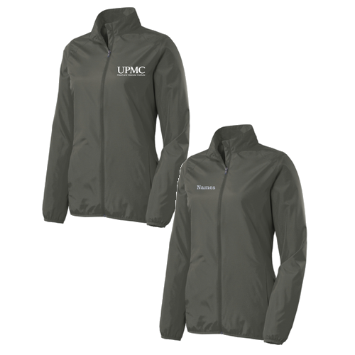 HVI Port Authority Ladies Zephyr Full-Zip Jacket -- Grey Steel