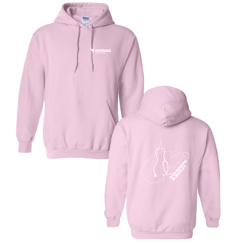 Gildan Heavy Blend Hooded Sweatshirt -- Light Pink