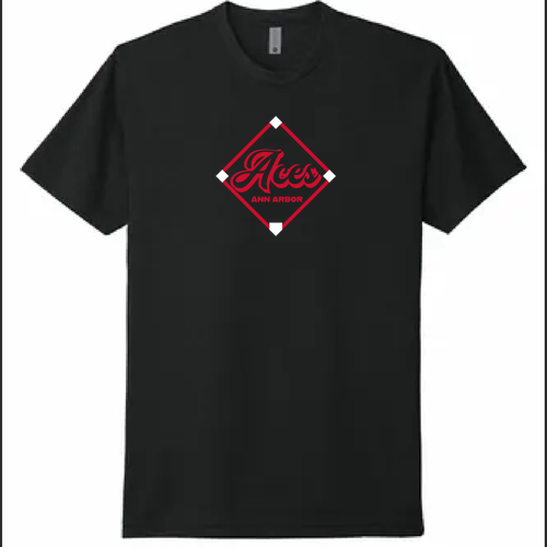 Next Level Soft Fitted Cotton Tee -- Black