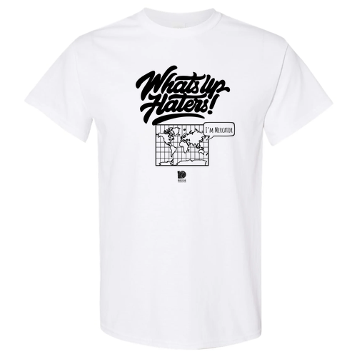 Gildan Heavy Cotton Basic T-Shirt -- White (Haters Design)