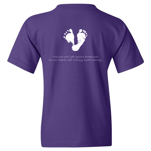 Youth Gildan Heavy Cotton Basic T-Shirt -- Purple