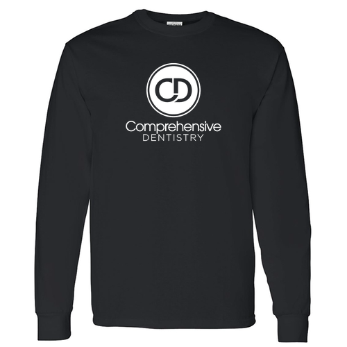 Heavy Cotton Longsleeve T-Shirt -- Black