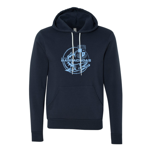 Bella Canvas Soft Sponge Fleece Hoodie -- Navy