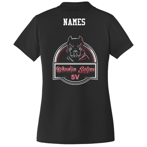 Ladies Performance Black Polo Shirt