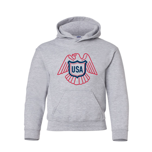 Gildan Heavy Blend Youth Hooded Sweatshirt -- Sport Grey