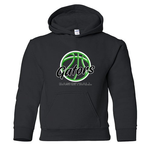North Perry Gators -- Gildan Heavy Blend Youth Hooded Sweatshirt -- Black