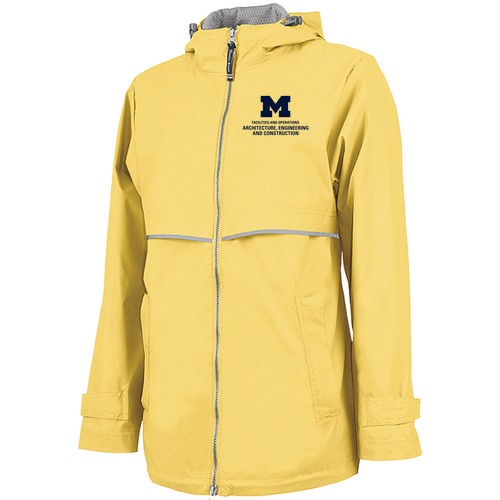 Ladies Charles River New England Rain Jacket -- Buttercup, $57