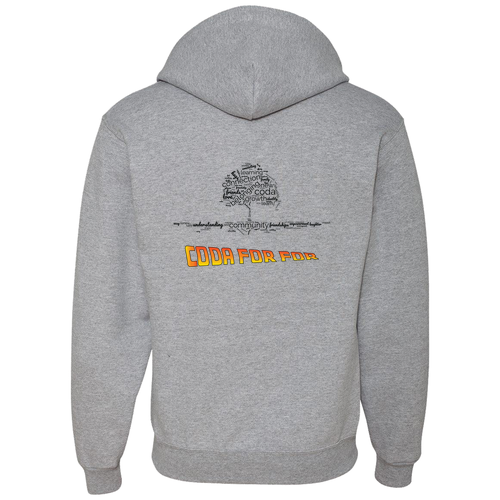 Mens/Unisex Jerzees Full Zip Hooded Sweatshirt -- Athletic Heather