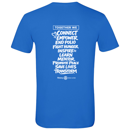 Rotary Club of Portage Gildan SoftStyle T-Shirt -- Royal