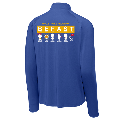 Sport Tek Sport Wick Stretch Half Zip Pullover -- True Royal