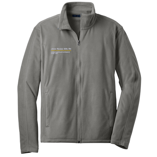 Port Authority Microfleece Jacket -- Pearl Grey