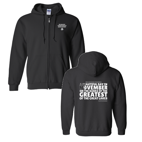 Gildan Full Zip Hooded Sweatshirt -- Black