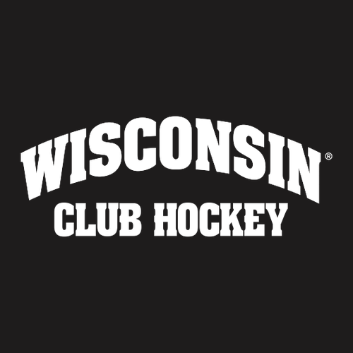 UW Club Hockey Arch Wisconsin Crewneck Sweatshirt -- Black