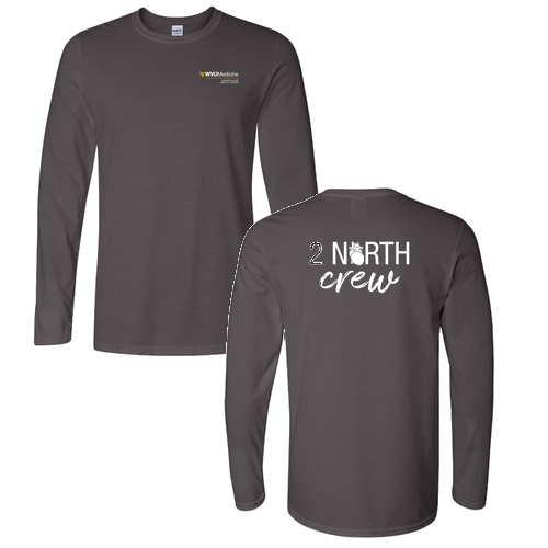 Gildan Softstyle Longsleeve T Shirt -- Charcoal