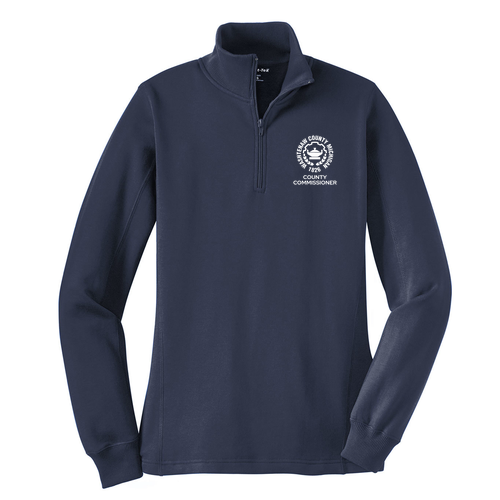 Sport Tek Ladies Quarter Zip Sweatshirt -- County Commissioner