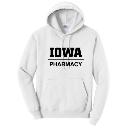 Port and Company Core Fleece Pullover Hooded Sweatshirt -- White