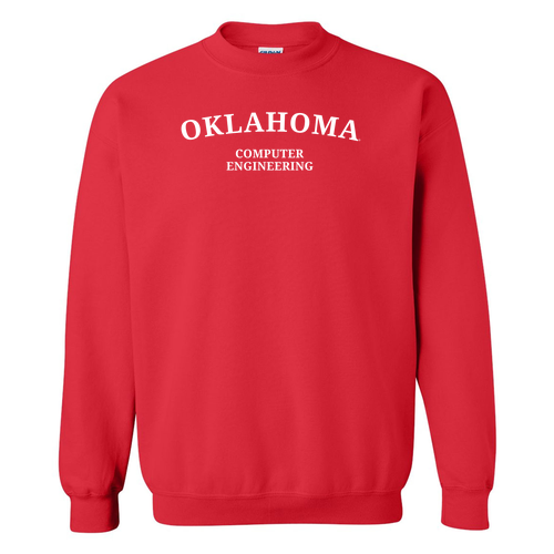 Computer Gildan Heavy Blend Crew Neck Sweatshirt -- Red