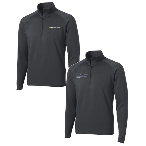 Sport Tek Sport Wick Stretch Half Zip Pullover -- Charcoal Grey
