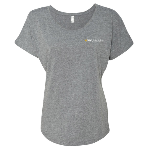 Next Level Apparel Tri-Blend Dolman T-Shirt -- Premium Heather