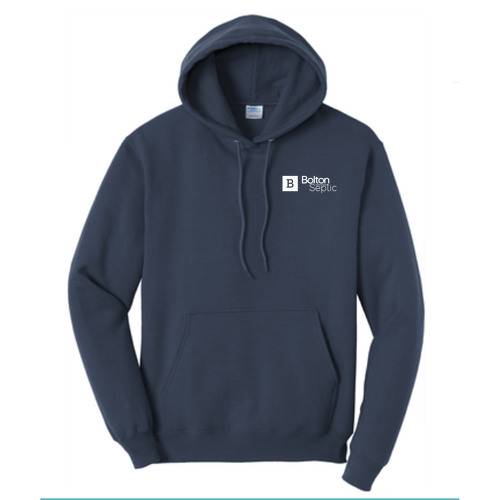 Mens/Unisex Port and Company Tall Core Fleece Pullover Hooded Sweatshirt -- Navy