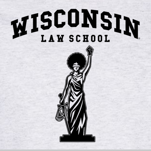 Black Lady Justice T-shirt — Ash