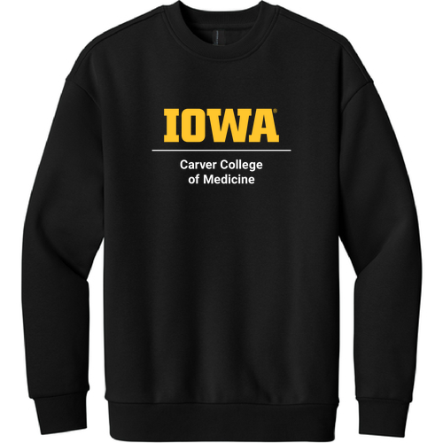 Printed CCOM Logo District V.I.T. Heavyweight Fleece Crew -- Black