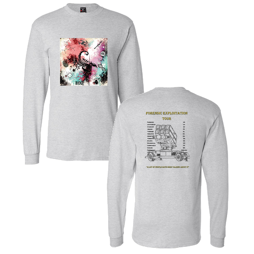 Hanes Beefy T Longsleeve T-Shirt -- Light Steel