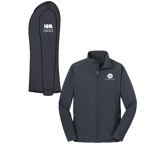 Port Authority Tall Core Soft Shell Jacket -- Battleship Grey