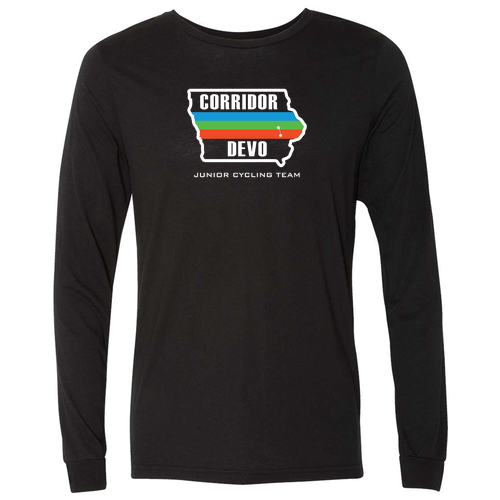 Bella+Canvas Unisex Triblend Long Sleeve Tee -- Solid Black TriBlend