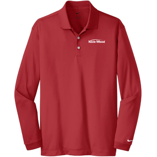 Men's/Unisex Nike Golf TALL Long Sleeve Dri Fit Stretch Tech Polo -- Varsity Red