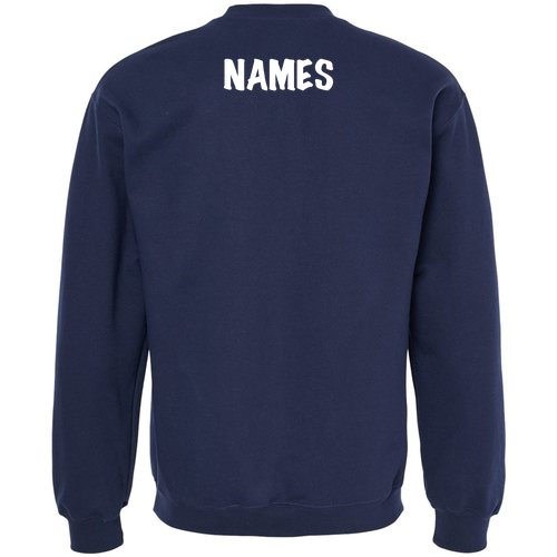 Gildan Adult Softstyle Fleece Crew Sweatshirt -- Navy