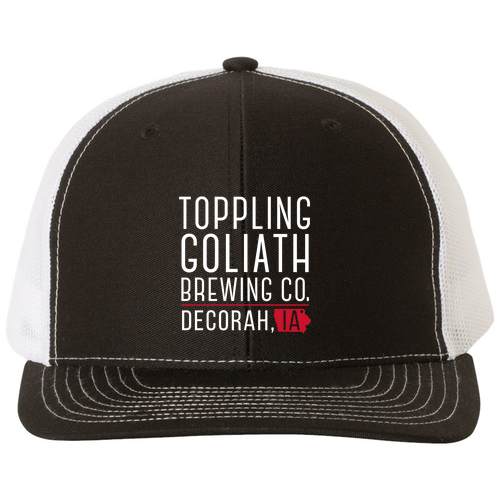 Richardson Snapback Trucker Cap -- Black / White