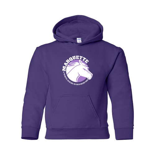 Gildan Heavy Blend Youth Hooded Sweatshirt -- Purple