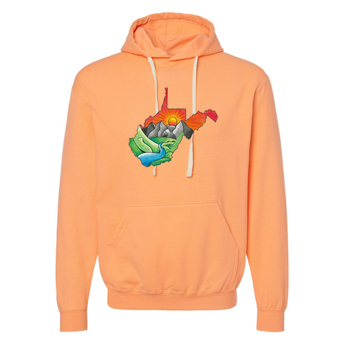Tultex Unisex Fleece Hoodie -- Cantaloupe