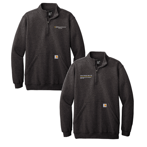 Carhartt Midweight 1/4-Zip Mock Neck Sweatshirt -- Carbon Heather