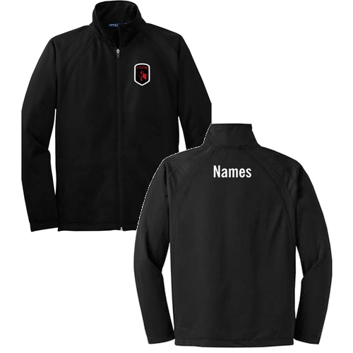 Sport Tek Tricot Jacket -- Black/ Black