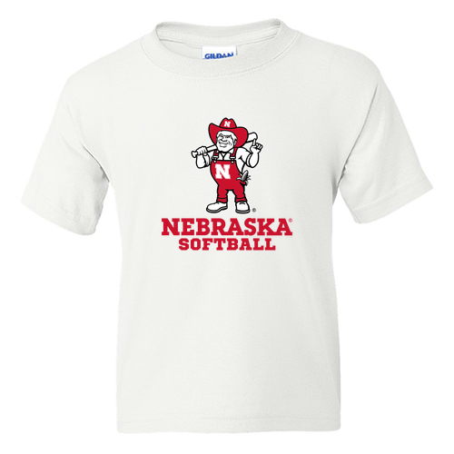 Softball Herbie Youth Tee -- White
