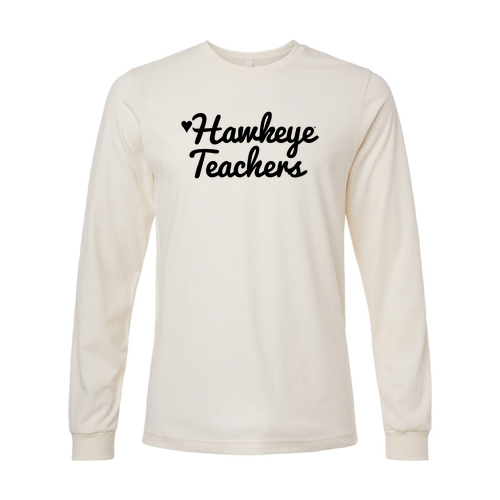 Hawkeye Teachers Bella+Canvas Unisex Heather Cvc Long Sleeve Tee- Heathers -- Heather Natural