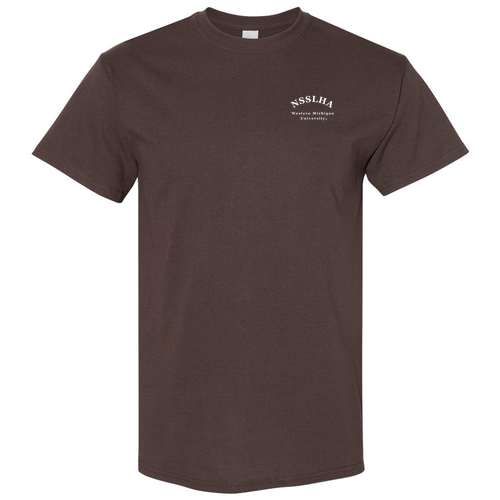 NSSLHA @ WMU Gildan Heavy Cotton T-Shirt -- Dark Chocolate