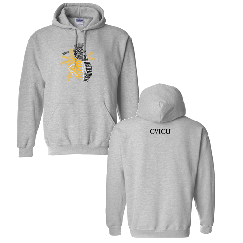 Gildan Heavy Blend Hooded Sweatshirt -- Sport Grey