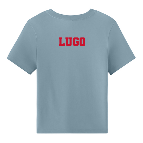 Women's Heavyweight Tee -- Vintage Denim LUGO
