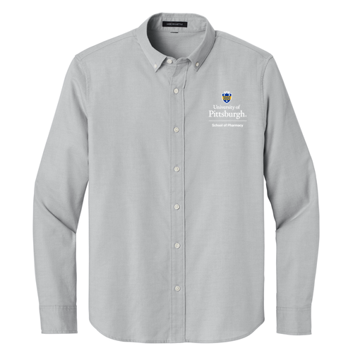 Mercer+Mettle Long Sleeve Modern Oxford Shirt -- Gusty Grey