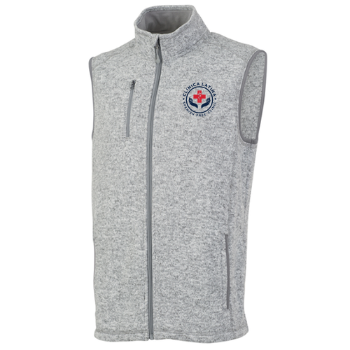 Charles River Mens Pacific Heathered Vest -- Light Grey Heather