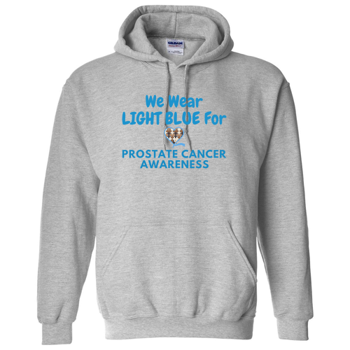 Prostate Cancer Awareness Hoodie -- Sport Grey