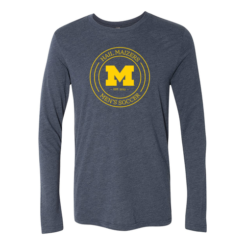 Next Level Soft Fitted Triblend Long Sleeve Tee -- Vintage Navy