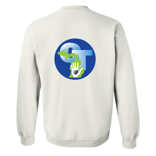 Gildan Heavy Blend Crew Neck Sweatshirt -- White