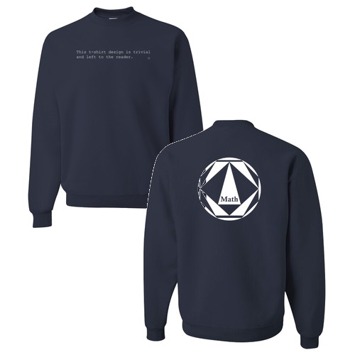 Jerzees 8 Oz., 50/50 Nublend Fleece Crew -- J Navy