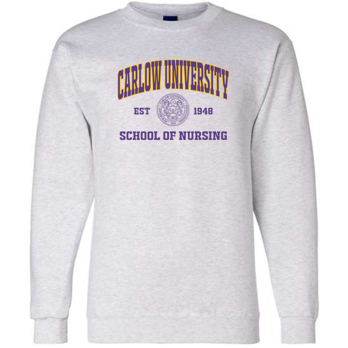 Champion Powerblend Crewneck Sweatshirt -- Silver Grey